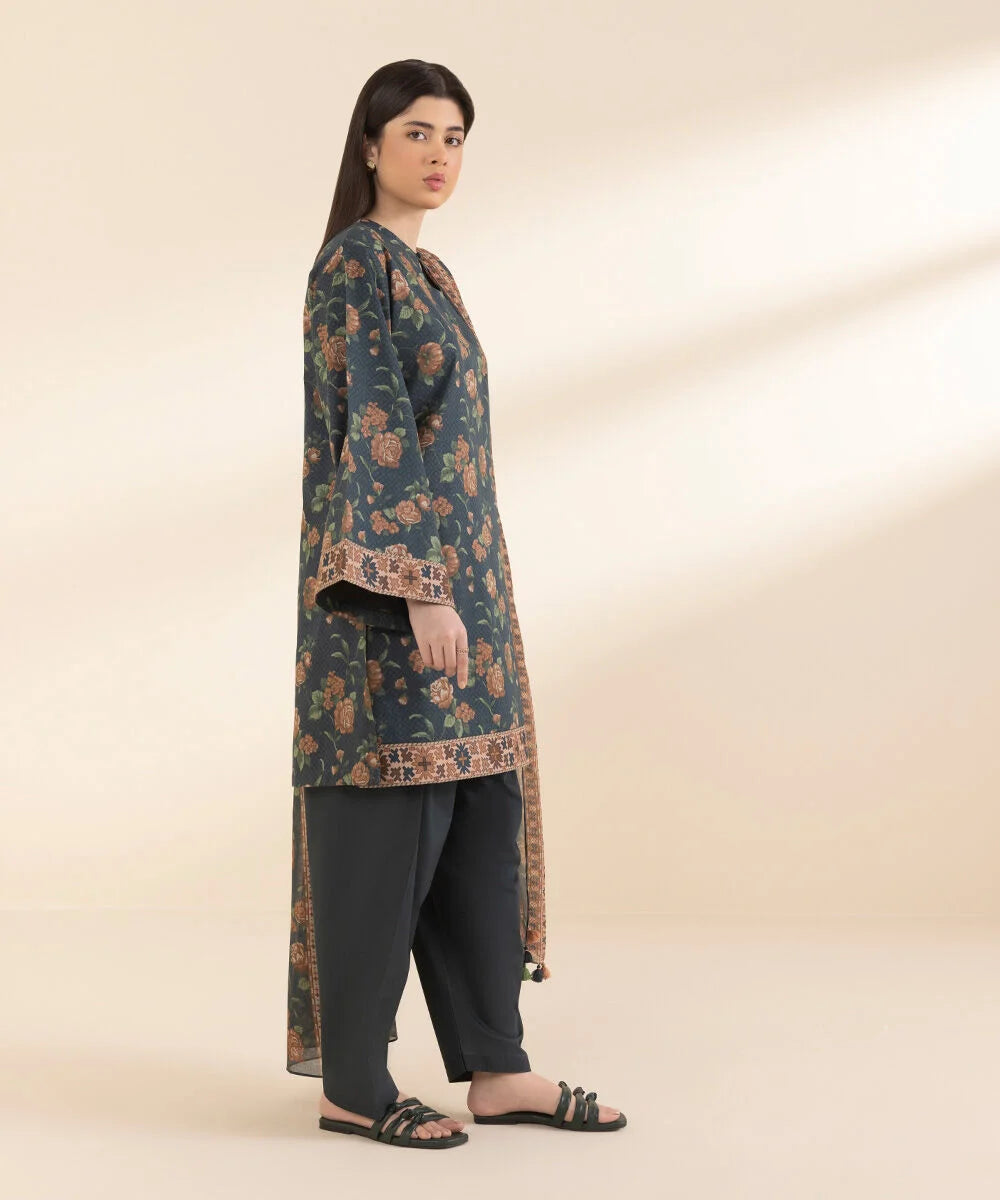 SAPPHIRE | UNSTITCHED 3 PIECE PRINTED LAWN SUIT