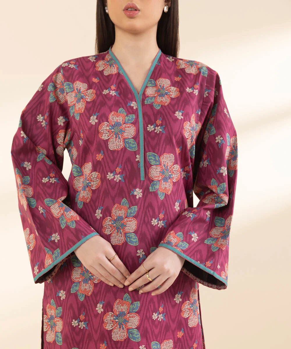SAPPHIRE | UNSTITCHED 3 PIECE PRINTED LAWN SUIT