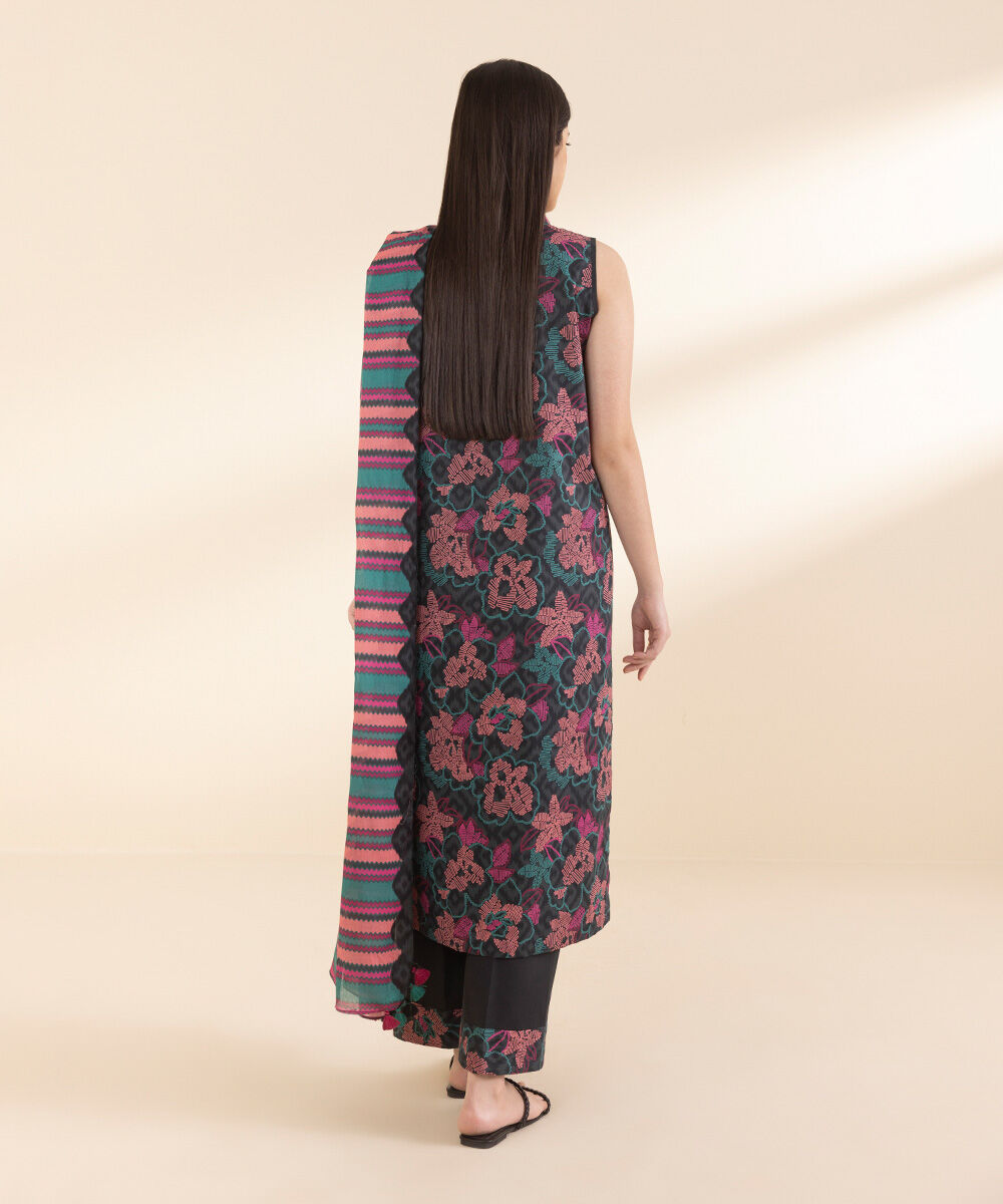 SAPPHIRE | UNSTITCHED 3 PIECE PRINTED LAWN SUIT