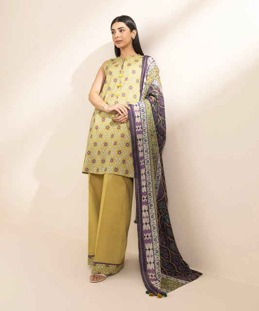 SAPPHIRE | UNSTITCHED 3 PIECE PRINTED LAWN SUIT