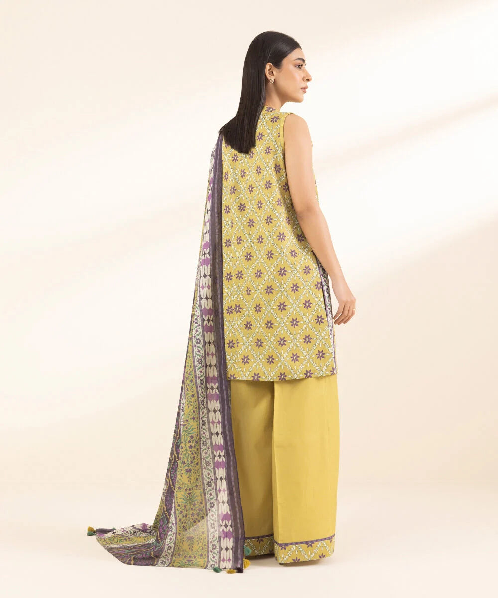 SAPPHIRE | UNSTITCHED 3 PIECE PRINTED LAWN SUIT