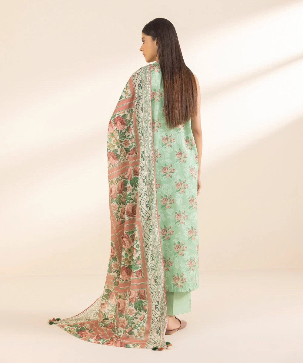 SAPPHIRE | UNSTITCHED 3 PIECE PRINTED LAWN SUIT