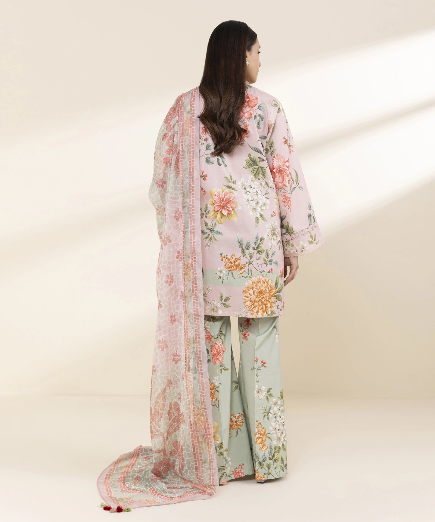SAPPHIRE | UNSTITCHED 3 PIECE PRINTED LAWN SUIT