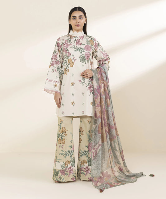 SAPPHIRE | UNSTITCHED 3 PIECE PRINTED LAWN SUIT