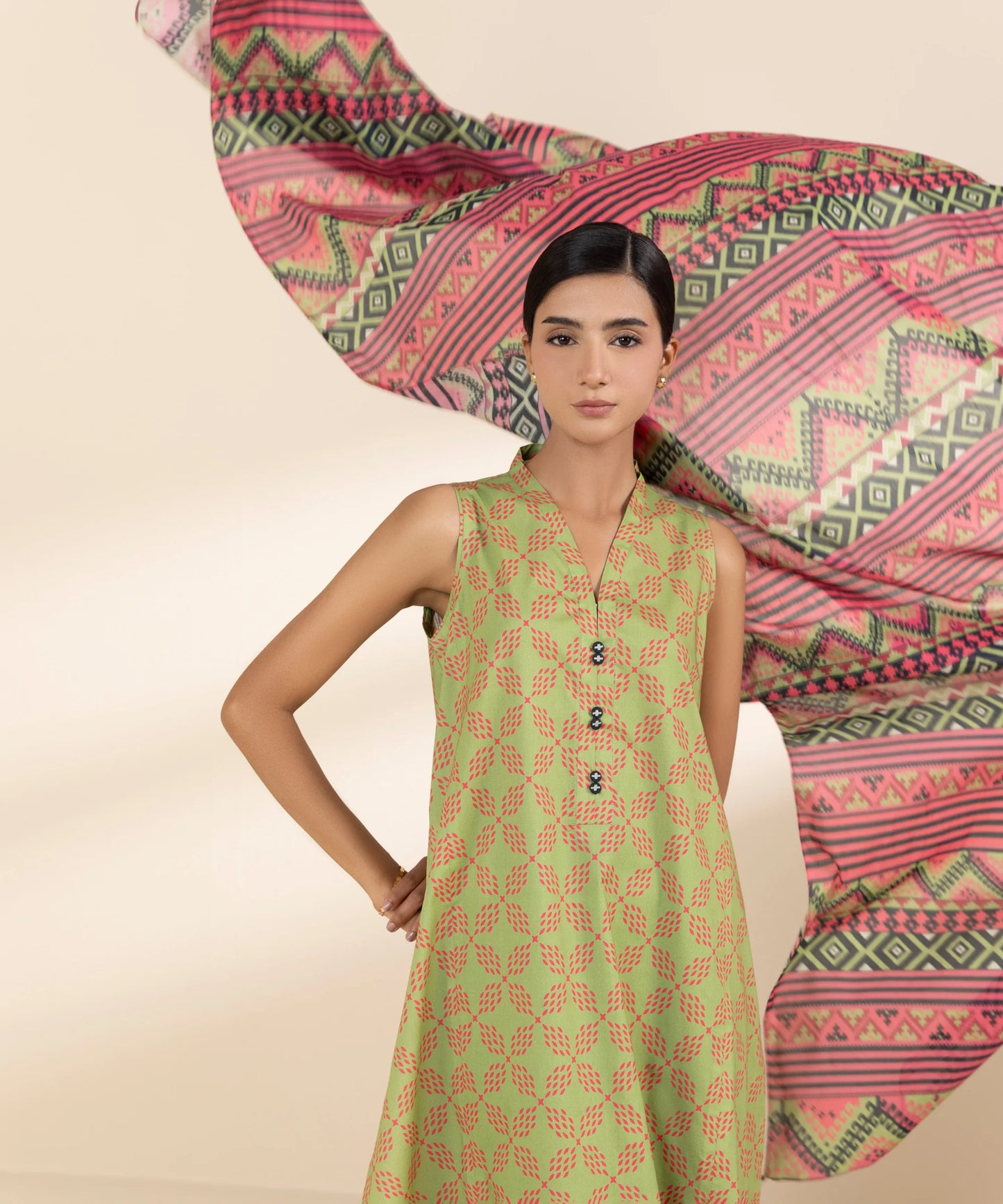 SAPPHIRE | UNSTITCHED 3 PIECE PRINTED LAWN SUIT