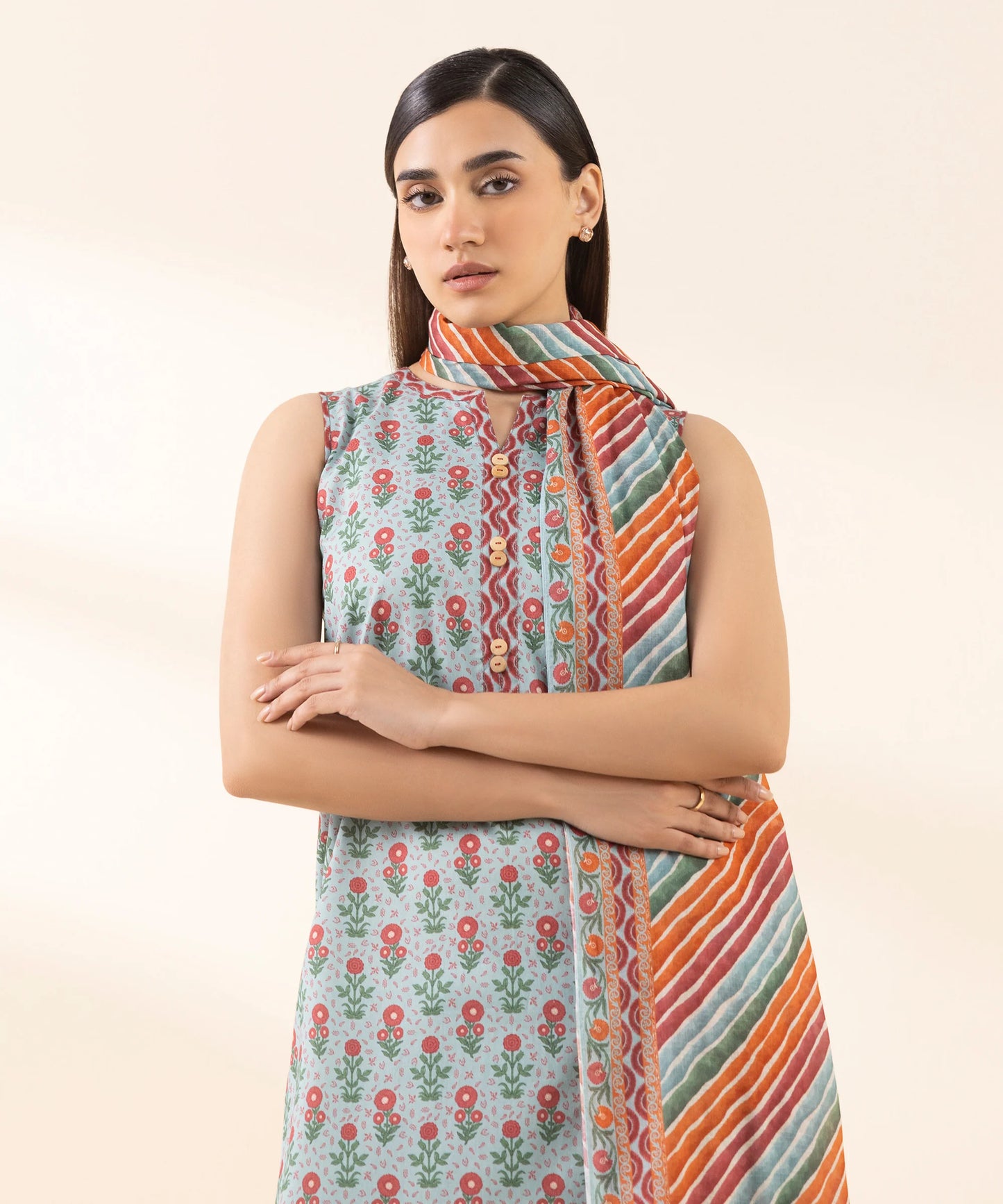 SAPPHIRE | UNSTITCHED 3 PIECE PRINTED LAWN SUIT