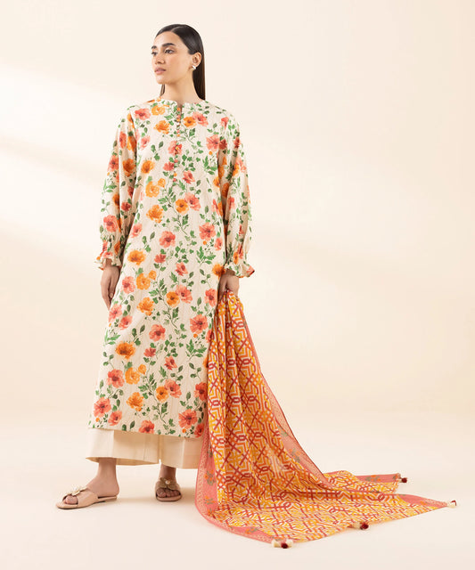 SAPPHIRE | UNSTITCHED 3 PIECE PRINTED LAWN SUIT