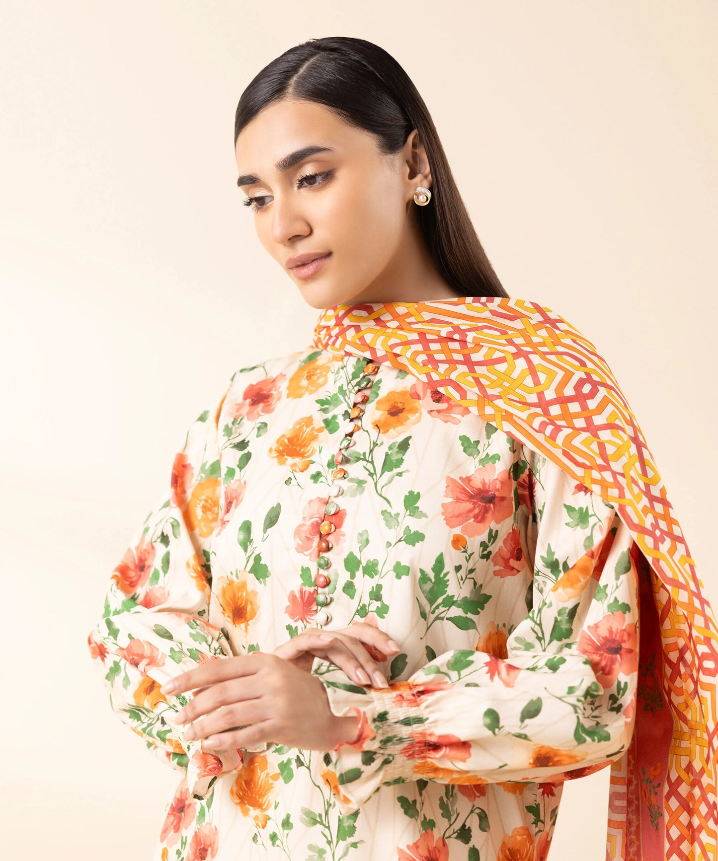 SAPPHIRE | UNSTITCHED 3 PIECE PRINTED LAWN SUIT