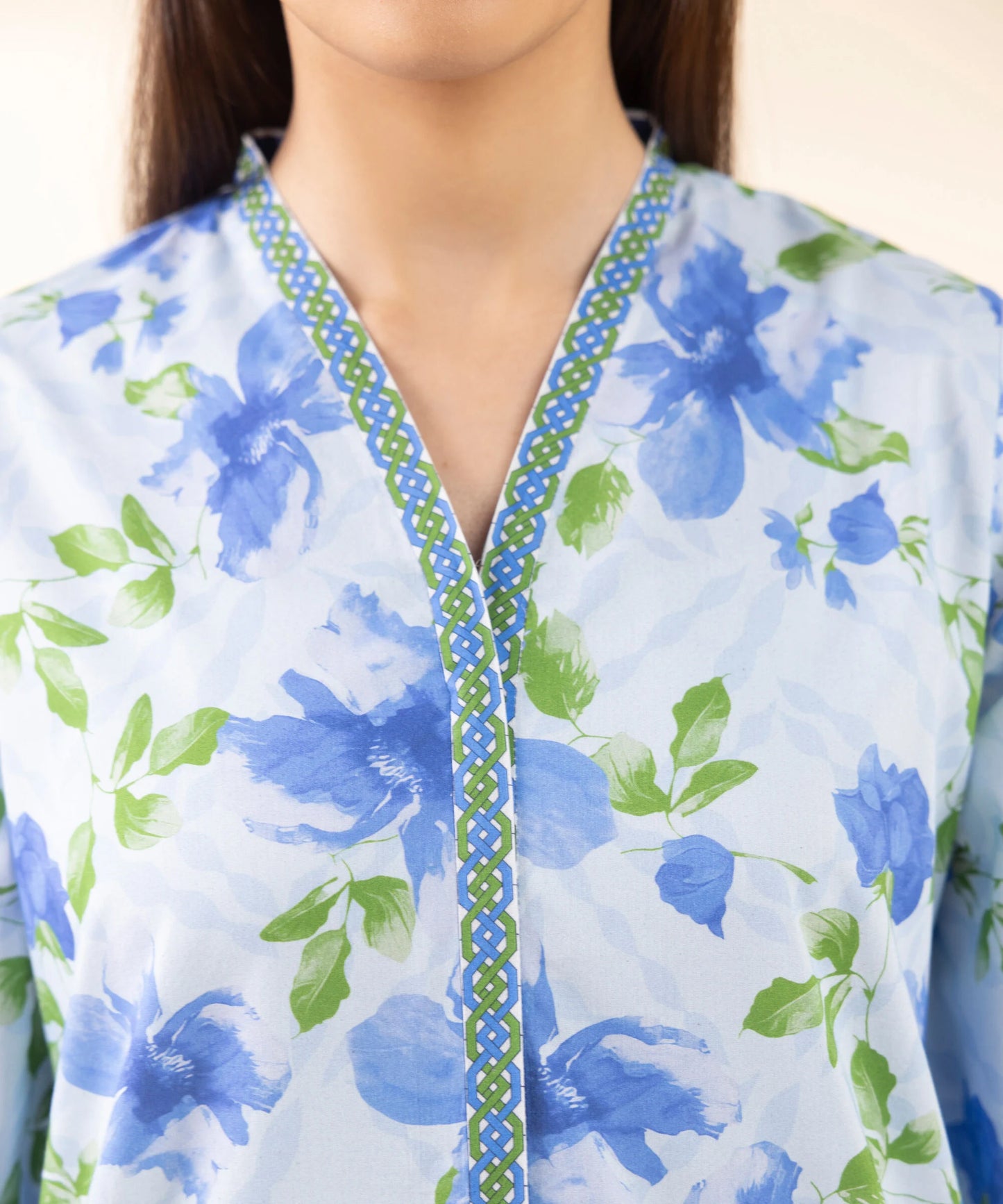 SAPPHIRE | UNSTITCHED 3 PIECE PRINTED LAWN SUIT