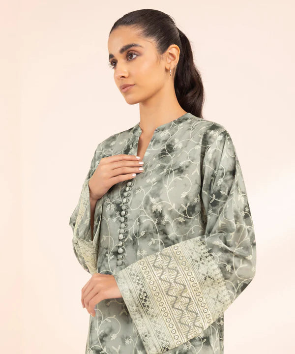 SAPPHIRE | UNSTITCHED 2 PIECE EMBROIDERED LAWN SUIT