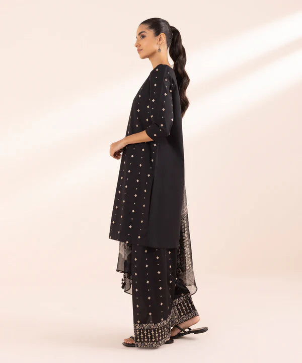 SAPPHIRE | UNSTITCHED 3 PIECE EMBROIDERED LAWN SUIT