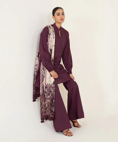 Sapphire | Unstitched 3Pc Embroidered Lawn Suit