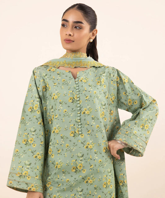SAPPHIRE | UNSTITCHED 2 PIECE PRINTED CAMBRIC SUIT