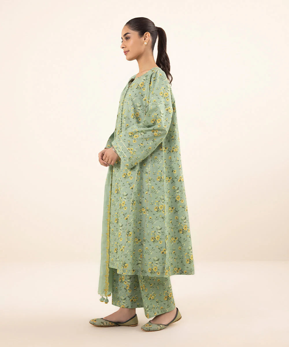 SAPPHIRE | UNSTITCHED 2 PIECE PRINTED CAMBRIC SUIT
