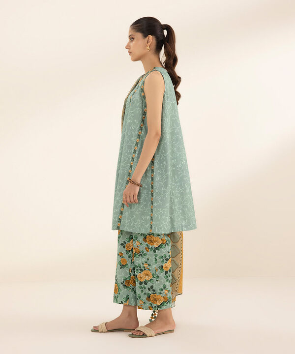 SAPPHIRE | UNSTITCHED 3 PIECE EMBROIDERED LAWN SUIT