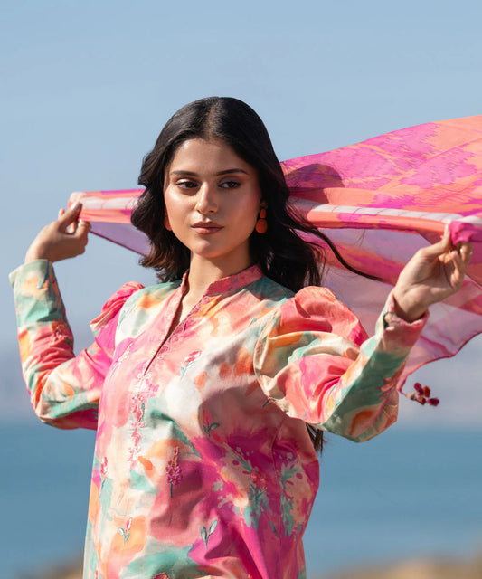 SAPPHIRE | UNSTITCHED 2 PIECE EMBROIDERED LAWN SUIT