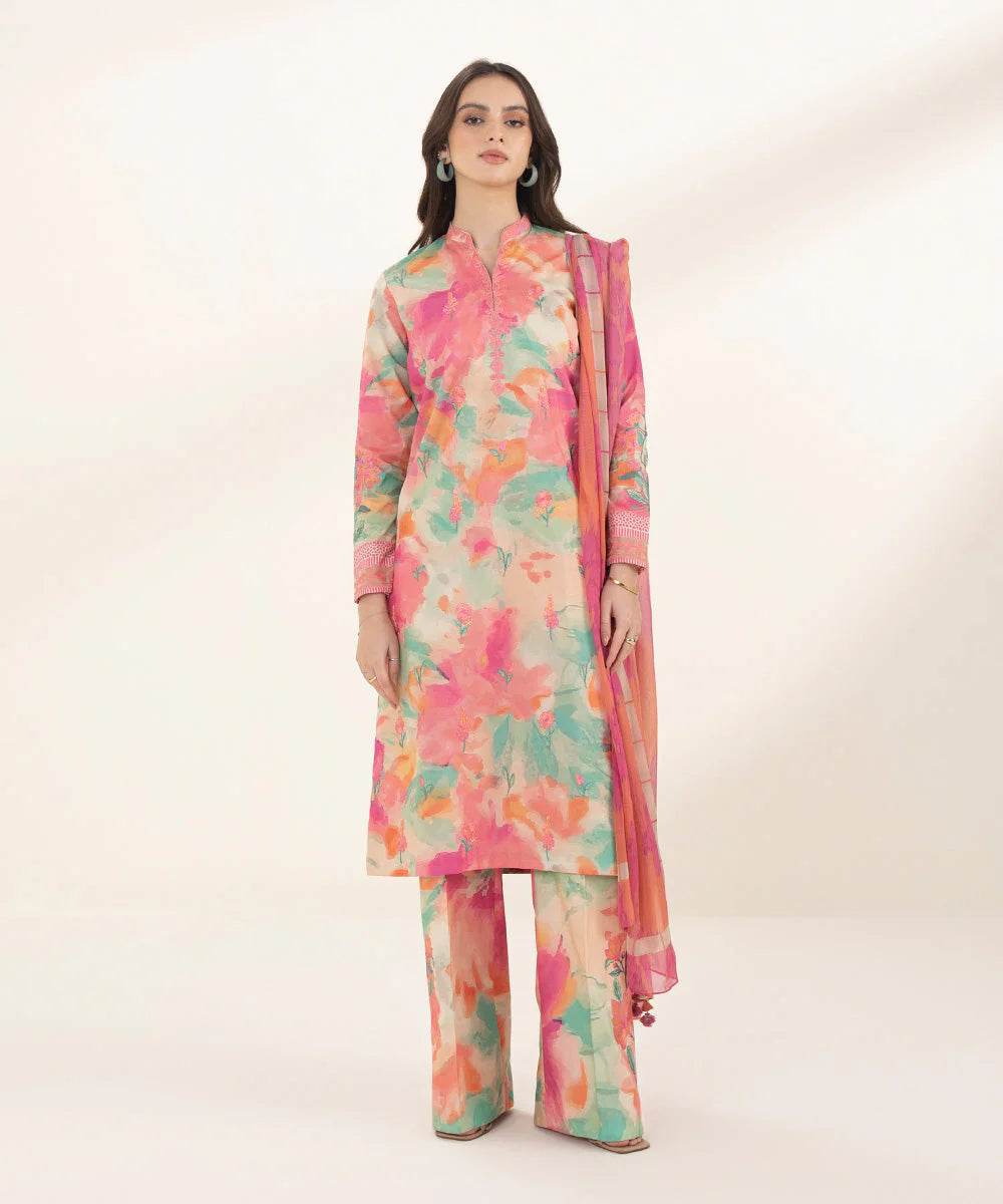 SAPPHIRE | UNSTITCHED 2 PIECE EMBROIDERED LAWN SUIT