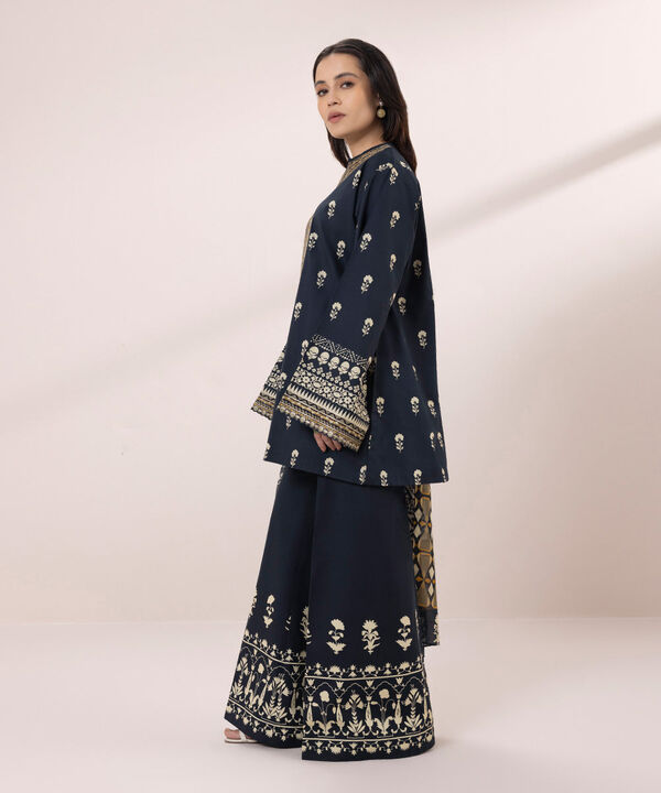 SAPPHIRE | UNSTITCHED 3 PIECE EMBROIDERED LAWN SUIT