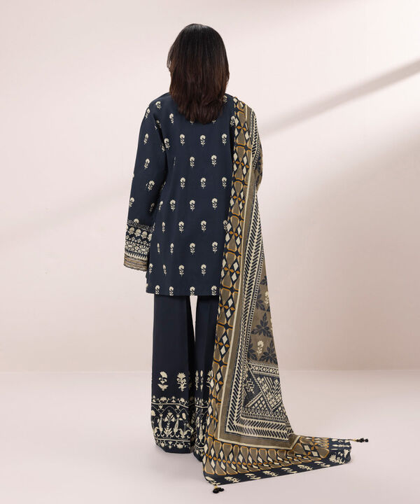 SAPPHIRE | UNSTITCHED 3 PIECE EMBROIDERED LAWN SUIT