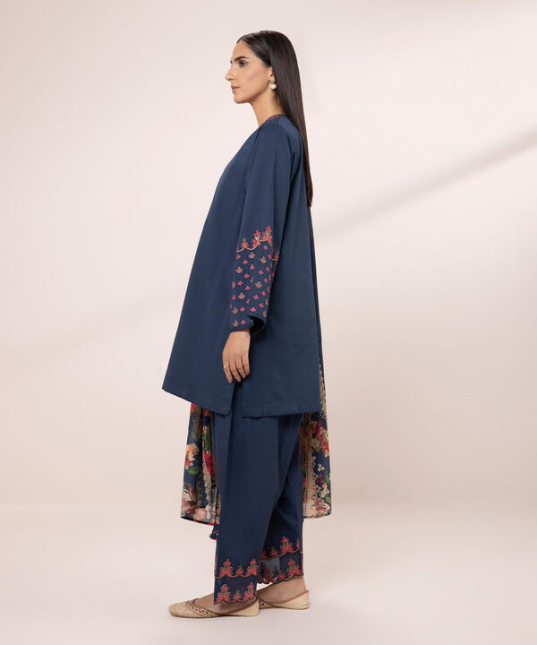 SAPPHIRE | UNSTITCHED 3 PIECE EMBROIDERED LAWN SUIT