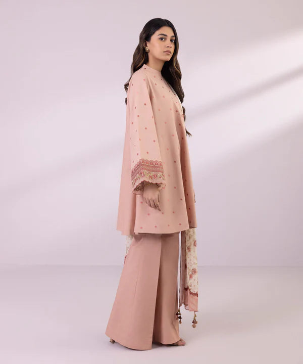 SAPPHIRE | UNSTITCHED 3 PIECE EMBROIDERED LAWN SUIT