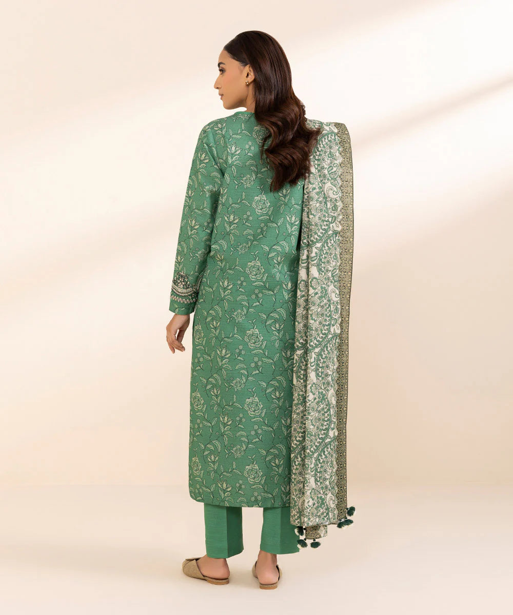 SAPPHIRE | UNSTITCHED 3 PIECE EMBROIDERED LIGHT KHADDAR SUIT