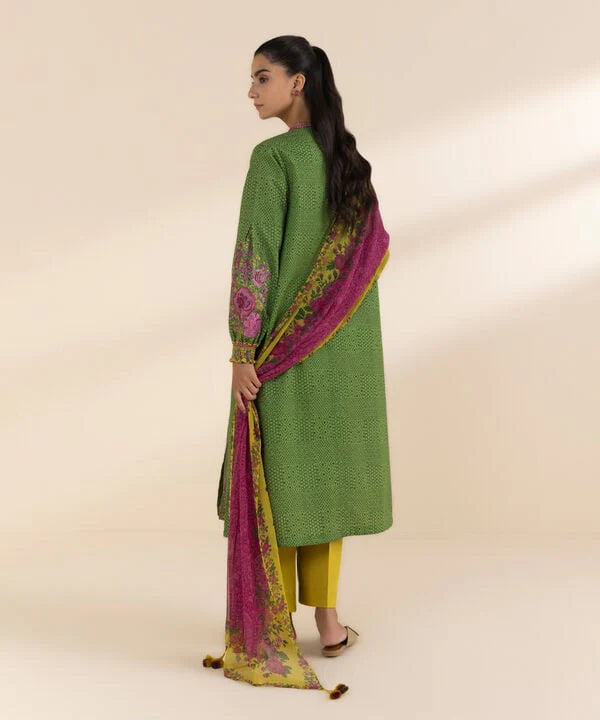 SAPPHIRE | UNSTITCHED 3 PIECE EMBROIDERED LAWN SUIT