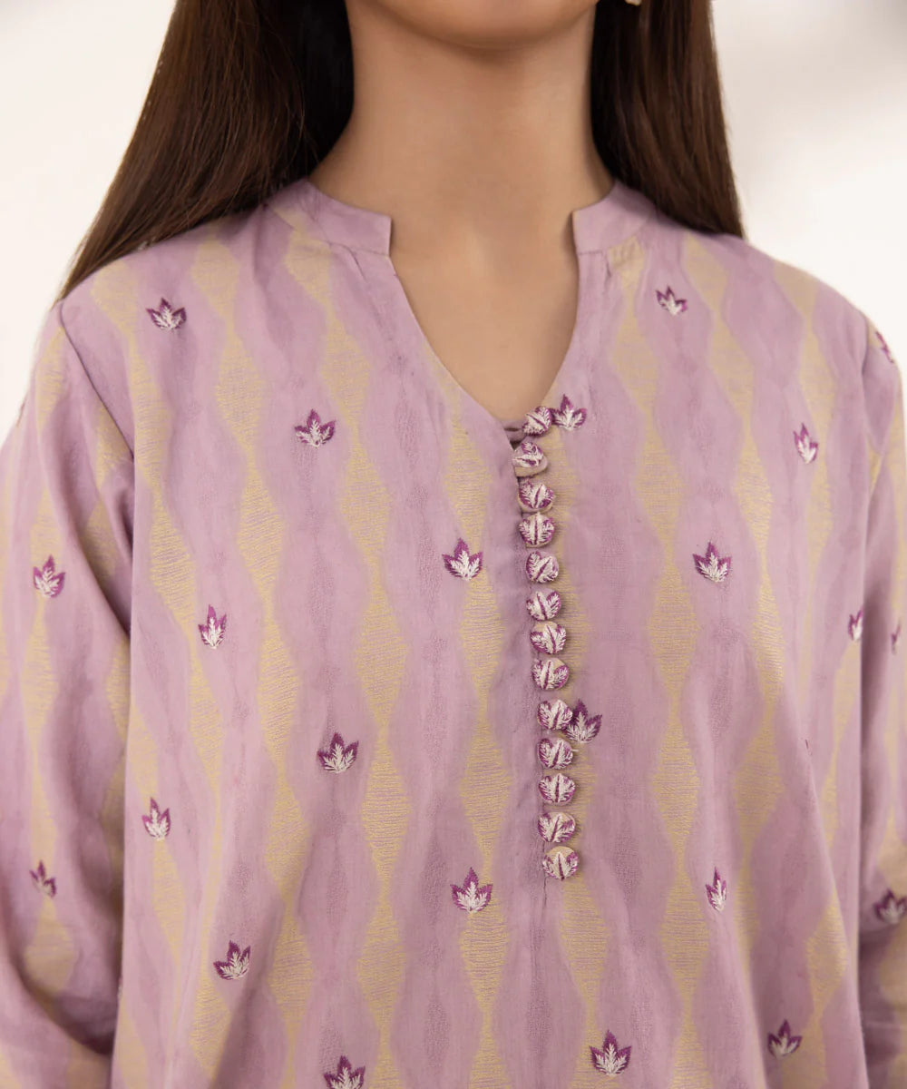 SAPPHIRE | UNSTITCHED 3 PIECE EMBROIDERED JACQUARD SUIT