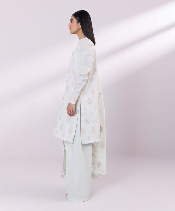 SAPPHIRE | UNSTITCHED 3 PIECE EMBROIDERED JACQUARD SUIT