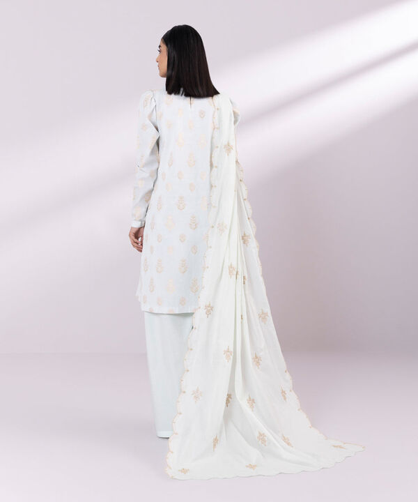 SAPPHIRE | UNSTITCHED 3 PIECE EMBROIDERED JACQUARD SUIT
