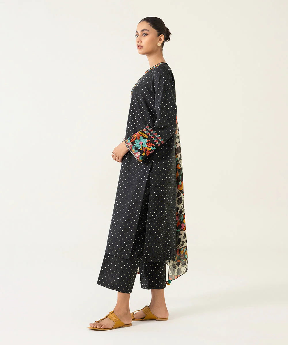 Sapphire | Unstitched 3 Piece Embroidered Textured Lawn Suit