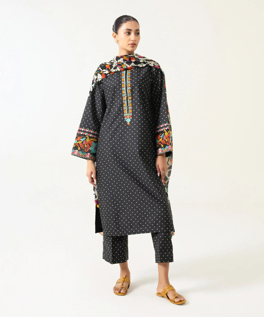 Sapphire | Unstitched 3 Piece Embroidered Textured Lawn Suit