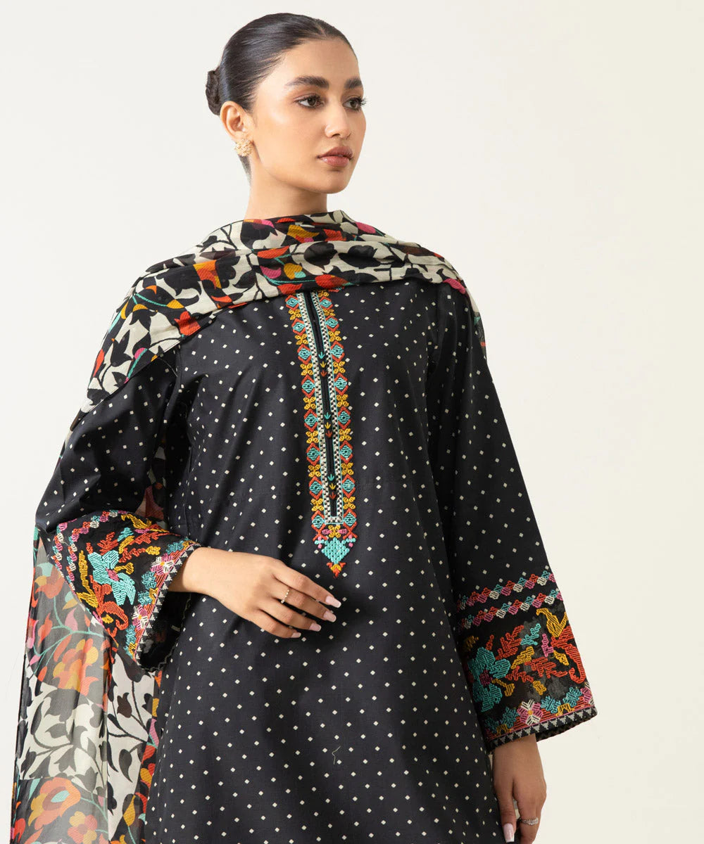 Sapphire | Unstitched 3 Piece Embroidered Textured Lawn Suit