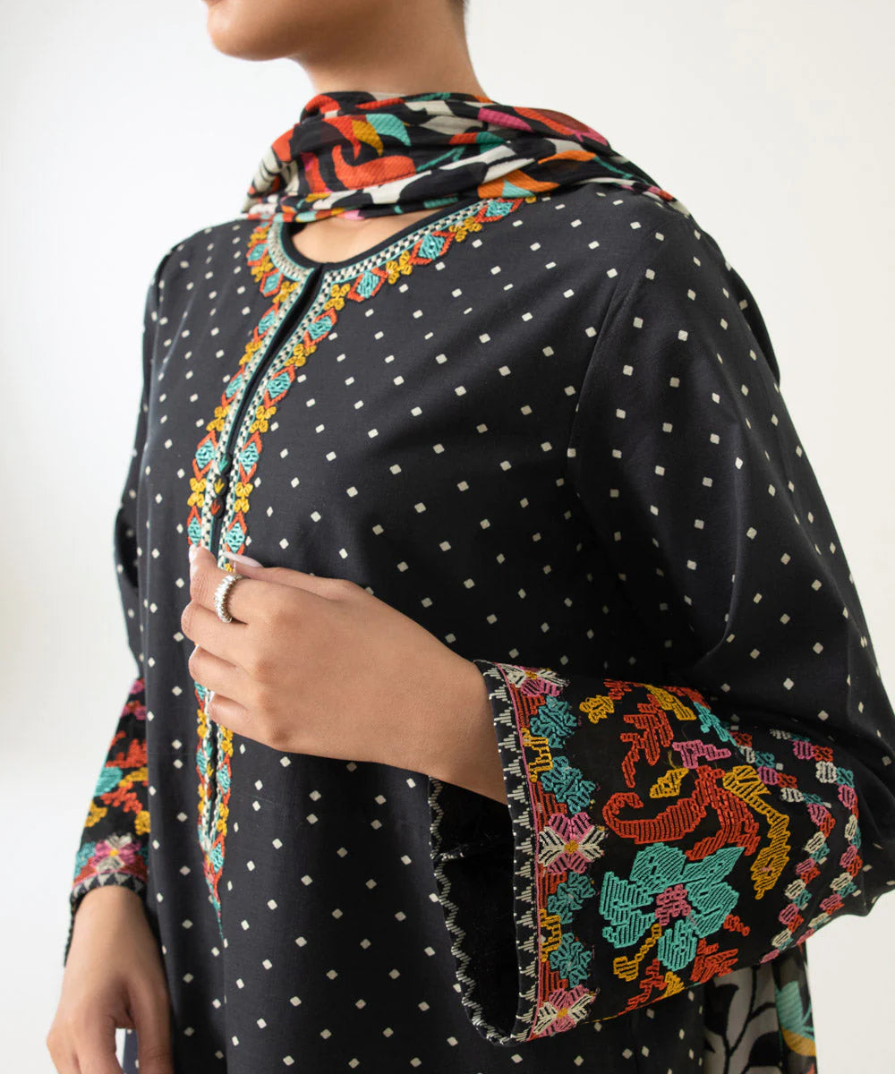 Sapphire | Unstitched 3 Piece Embroidered Textured Lawn Suit
