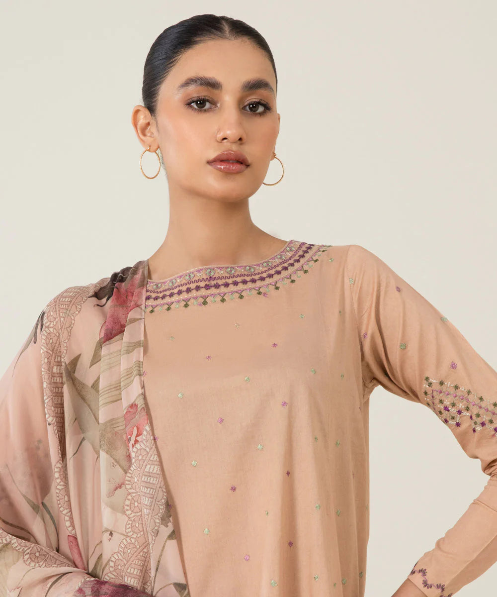 Sapphire | Unstitched 3 Piece Embroidered Lawn Suit