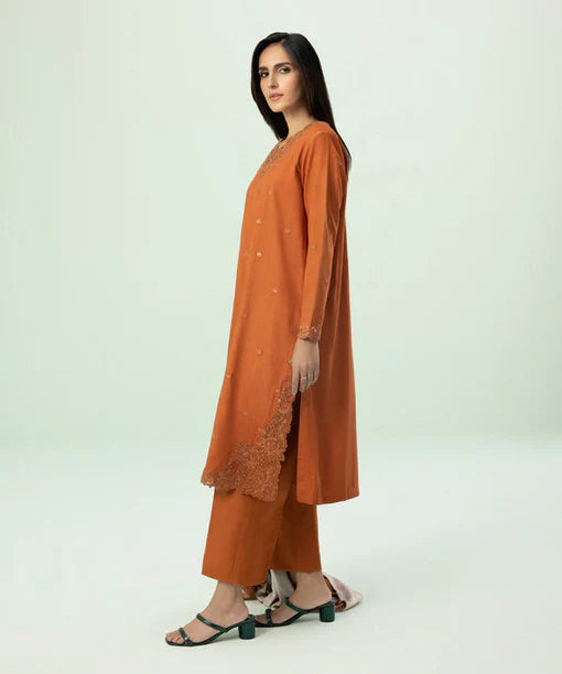 SAPPHIRE | UNSTITCHED 3 PIECE EMBROIDERED LINEN SUIT