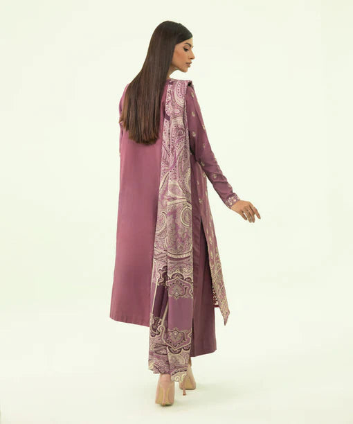 SAPPHIRE | UNSTITCHED 3 PIECE EMBROIDERED LINEN SUIT