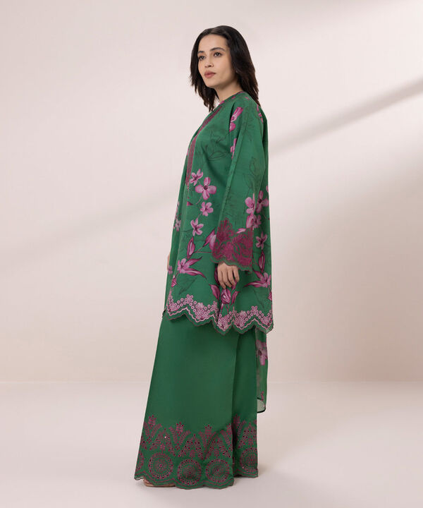 SAPPHIRE | UNSTITCHED 3 PIECE EMBROIDERED LAWN SUIT