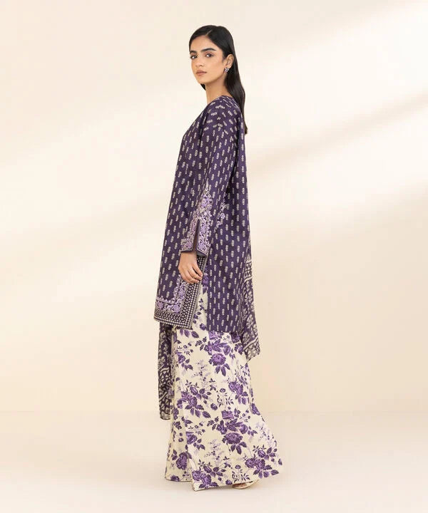 SAPPHIRE | UNSTITCHED 3 PIECE EMBROIDERED LAWN SUIT