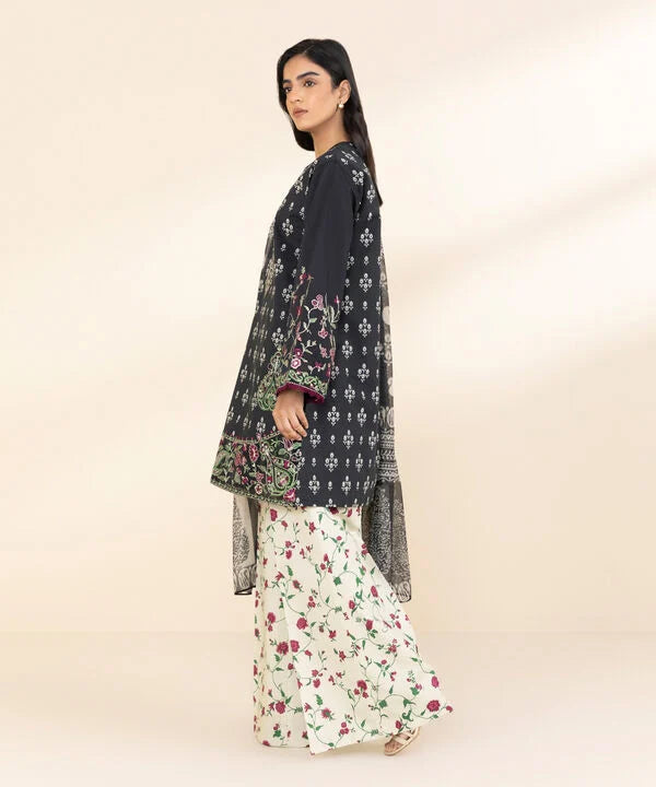 SAPPHIRE | UNSTITCHED 3 PIECE EMBROIDERED LAWN SUIT