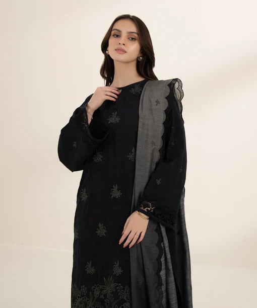 SAPPHIRE | UNSTITCHED 3 PIECE EMBROIDERED JACQUARD SUIT