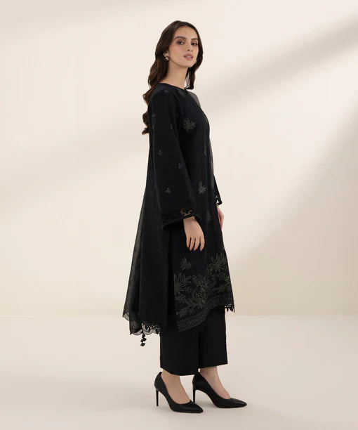 SAPPHIRE | UNSTITCHED 3 PIECE EMBROIDERED JACQUARD SUIT