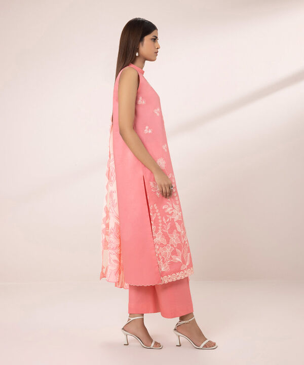SAPPHIRE | UNSTITCHED 3 PIECE EMBROIDERED CAMBRIC SUIT