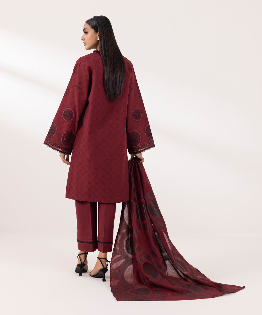 SAPPHIRE | UNSTITCHED 2 PIECE EMBROIDERED JACQUARD SUIT