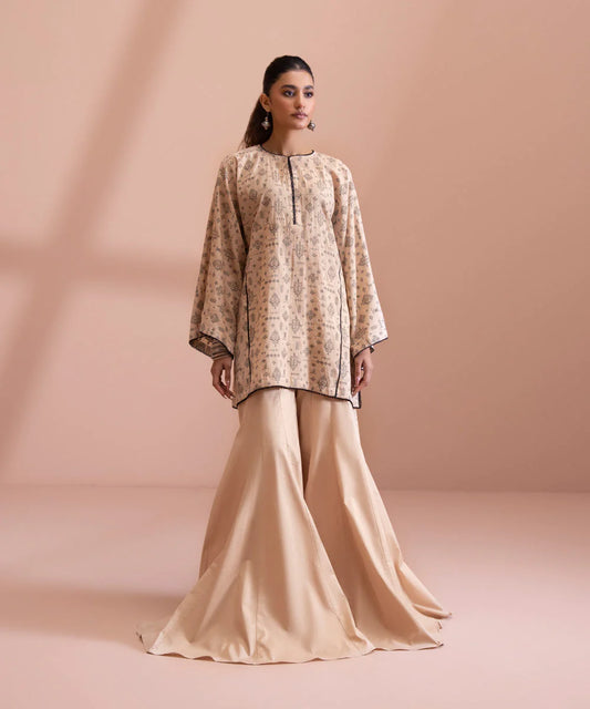 Sapphire | Unstitched 2 PIECE Dyed Extra Weft Jacquard Suit