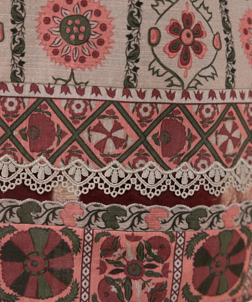 SAPPHIRE | UNSTITCHED 1 PIECE PRINTED LIGHT KHADDAR SHIRT