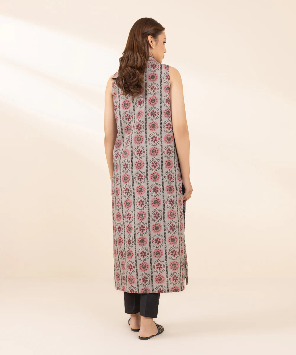 SAPPHIRE | UNSTITCHED 1 PIECE PRINTED LIGHT KHADDAR SHIRT