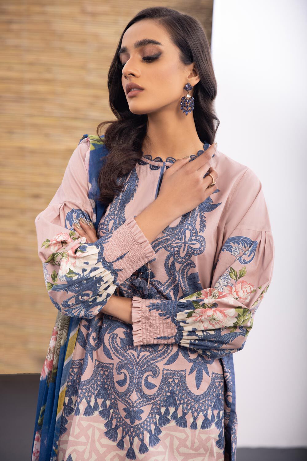 SAPPHIRE | UNSTITCHED 3 PIECE PRINTED LAWN SUIT