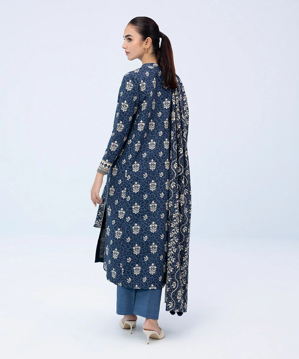 SAPPHIRE | UNSTITCHED 2 PIECE PRINTED KHADDAR SUIT