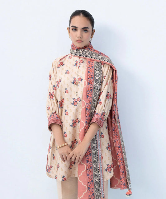 SAPPHIRE | UNSTITCHED 2 PIECE PRINTED LIGHT KHADDAR SUIT
